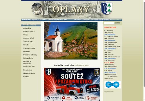 Zobrazit webové stránky Obecní úřad Oplany