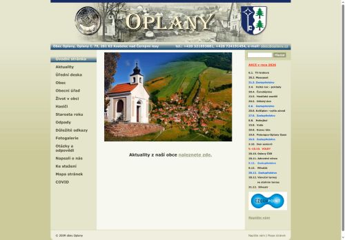 Zobrazit webové stránky Obecní úřad Oplany