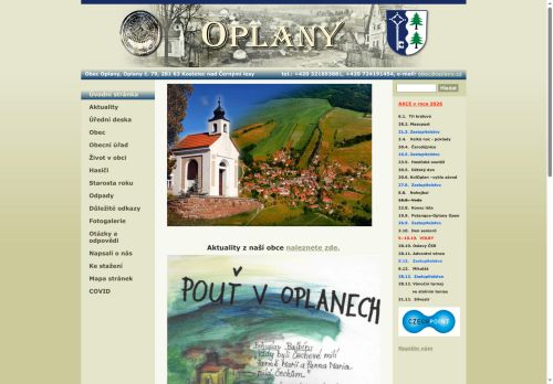 Zobrazit webové stránky Obecní úřad Oplany