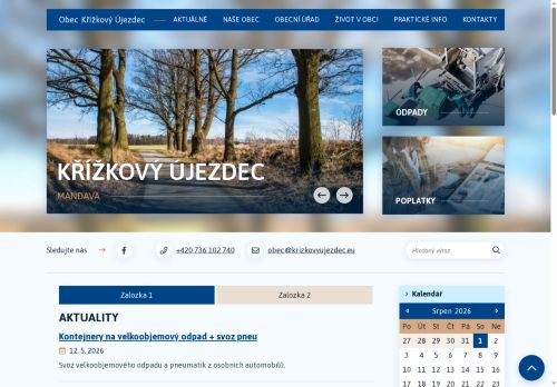 Zobrazit webové stránky Obecní úřad Křížkový Újezdec