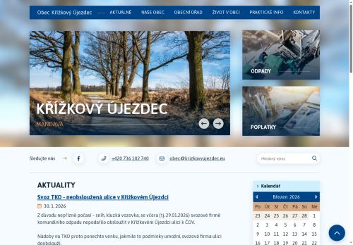Zobrazit webové stránky Obecní úřad Křížkový Újezdec