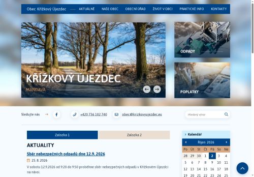 Zobrazit webové stránky Obecní úřad Křížkový Újezdec