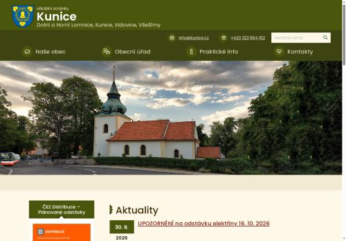 Zobrazit webové stránky Obecní úřad Kunice