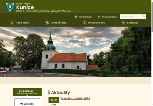Zobrazit webové stránky Obecní úřad Kunice