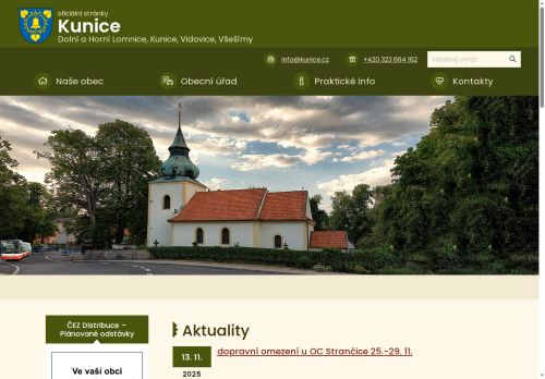 Zobrazit webové stránky Obecní úřad Kunice