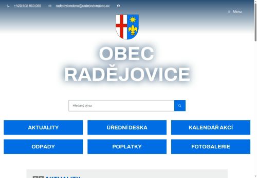 Zobrazit webové stránky Obecní úřad Radějovice