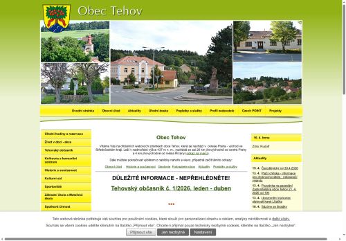 Zobrazit webové stránky Obecní úřad Tehov