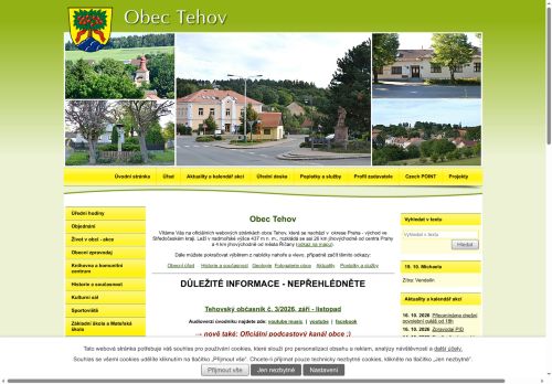 Zobrazit webové stránky Obecní úřad Tehov