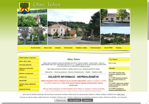 Zobrazit webové stránky Obecní úřad Tehov
