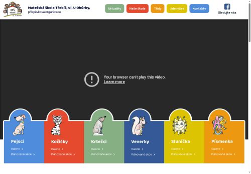 Zobrazit webové stránky Mateřská škola Třebíč, ul. U Obůrky