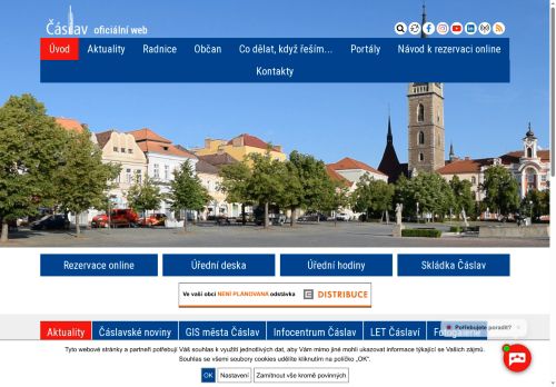 Zobrazit webové stránky Městský úřad Čáslav