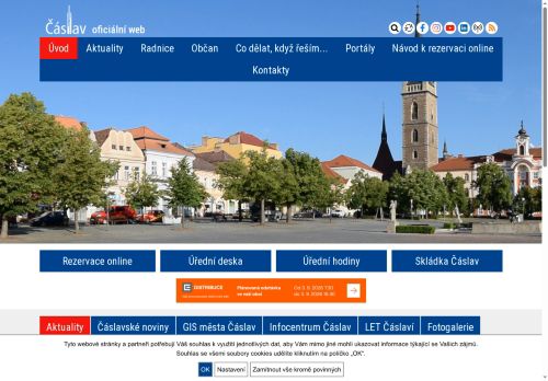 Zobrazit webové stránky Městský úřad Čáslav
