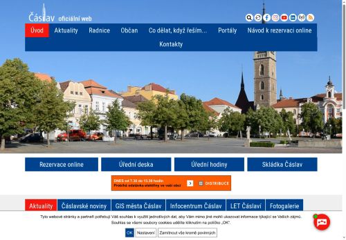 Zobrazit webové stránky Městský úřad Čáslav