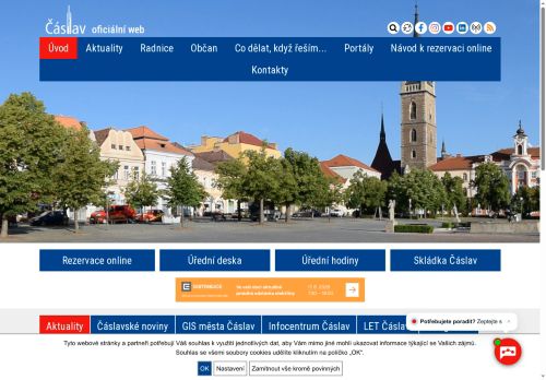 Zobrazit webové stránky Městský úřad Čáslav