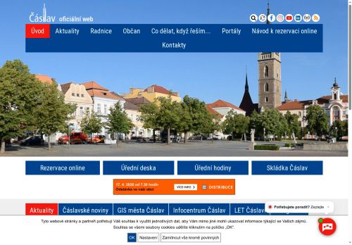 Zobrazit webové stránky Městský úřad Čáslav