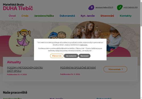 Zobrazit webové stránky Mateřská škola Duha