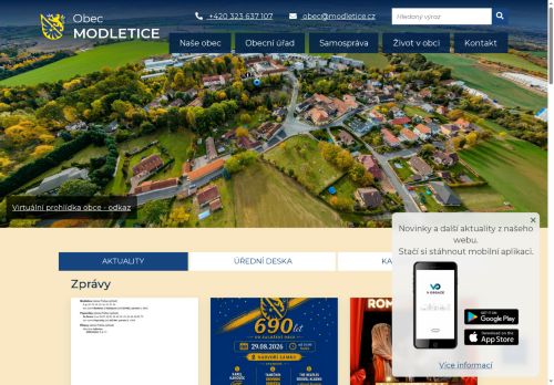 Zobrazit webové stránky Obecní úřad Modletice