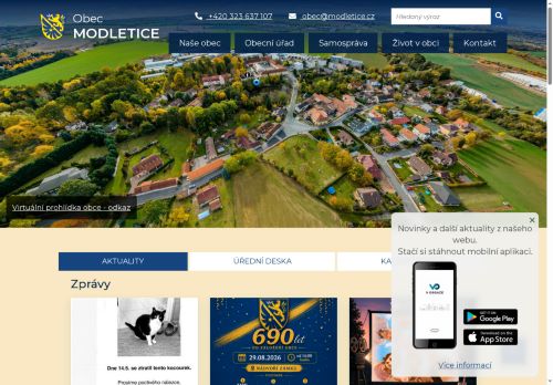 Zobrazit webové stránky Obecní úřad Modletice