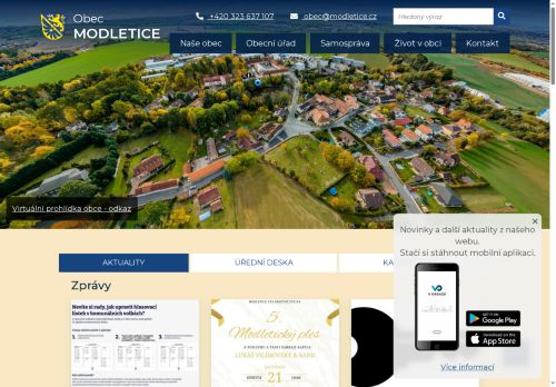 Zobrazit webové stránky Obecní úřad Modletice