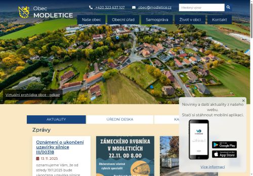 Zobrazit webové stránky Obecní úřad Modletice