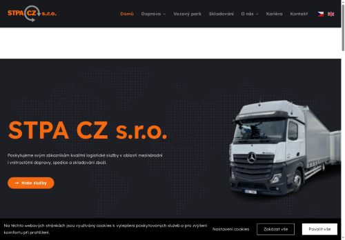 Webové stránky STPA CZ s.r.o., Mladá Boleslav
