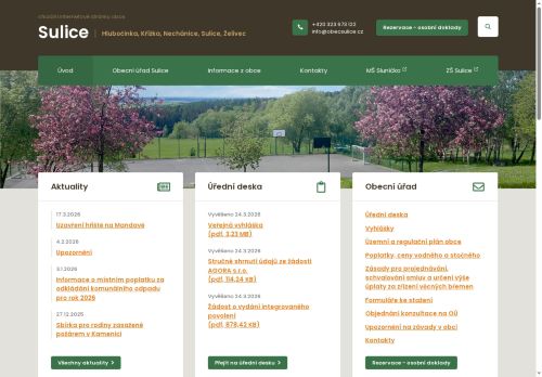 Zobrazit webové stránky Obecní úřad Sulice