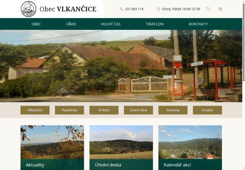 Obec Vlkančice, obec nabízí práci na pozici Uklízeč/ka veřejného prostranství v obci Vlkančice