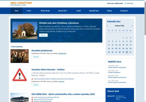 Zobrazit webové stránky Obecní úřad Chrášťany