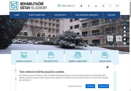 Rehabilitační ústav Kladruby nabízí práci na pozici Ergoterapeut/ka v obci Kladruby