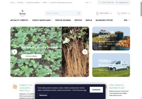 Ovocné sady Bříství s.r.o. nabízí práci na pozici Pomocný pracovník v rostlinné výrobě (m/ž) v obci Křečhoř