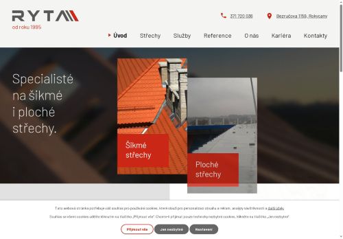 RYTA s.r.o. nabízí práci na pozici Pokrývači + stavební práce v obci Rokycany