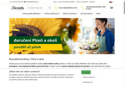 Jiří Maryška nabízí práci na pozici květinář/ka v obci Plzeň