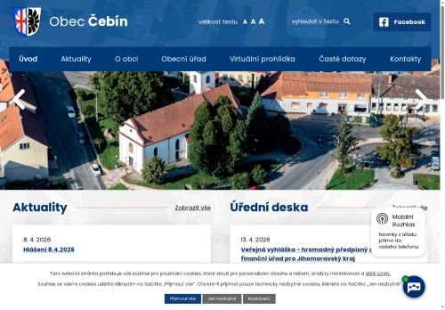 Zobrazit webové stránky Obecní úřad Čebín