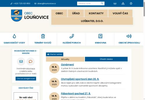 Zobrazit webové stránky Obecní úřad Louňovice