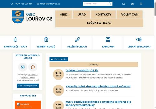 Zobrazit webové stránky Obecní úřad Louňovice