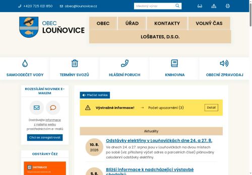 Zobrazit webové stránky Obecní úřad Louňovice