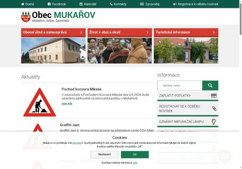 Zobrazit webové stránky Obecní úřad Mukařov