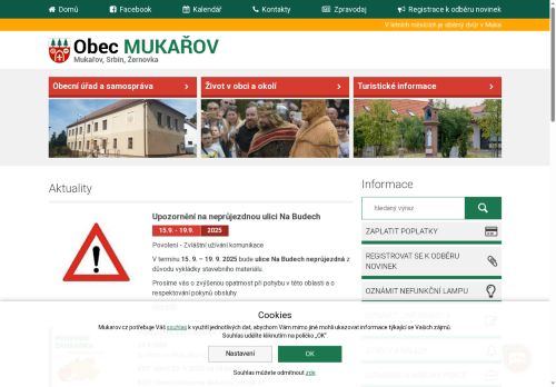 Zobrazit webové stránky Obecní úřad Mukařov