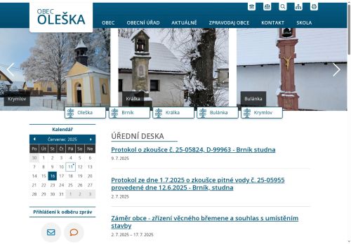 Zobrazit webové stránky Obecní úřad Oleška