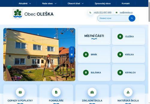 Zobrazit webové stránky Obecní úřad Oleška