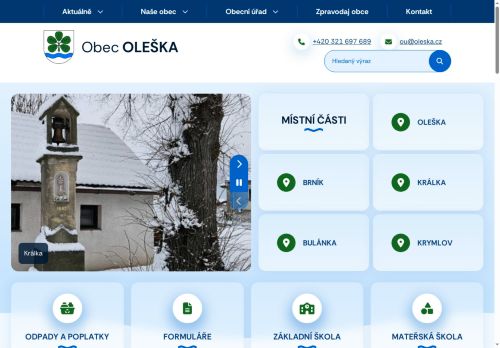 Zobrazit webové stránky Obecní úřad Oleška