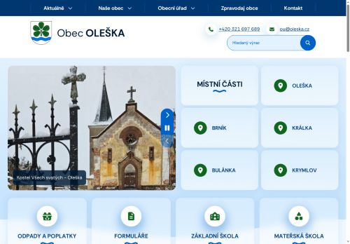Zobrazit webové stránky Obecní úřad Oleška