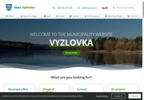 Zobrazit webové stránky Obecní úřad Vyžlovka
