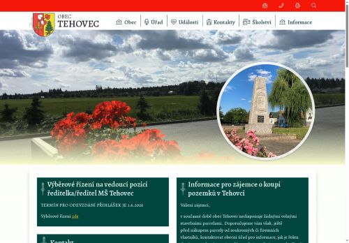 Zobrazit webové stránky Obecní úřad Tehovec