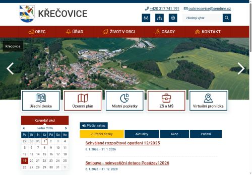 Zobrazit webové stránky Obecní úřad Křečovice