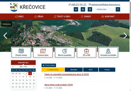 Zobrazit webové stránky Obecní úřad Křečovice