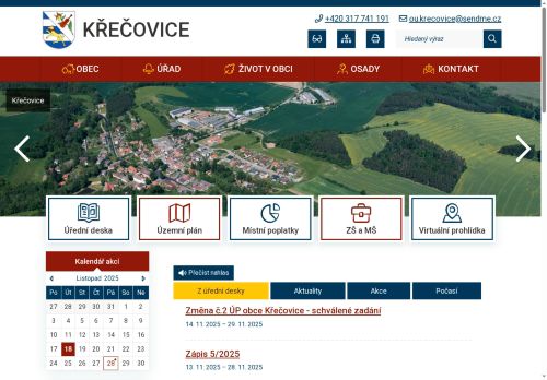 Zobrazit webové stránky Obecní úřad Křečovice