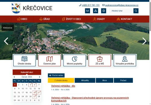Zobrazit webové stránky Obecní úřad Křečovice