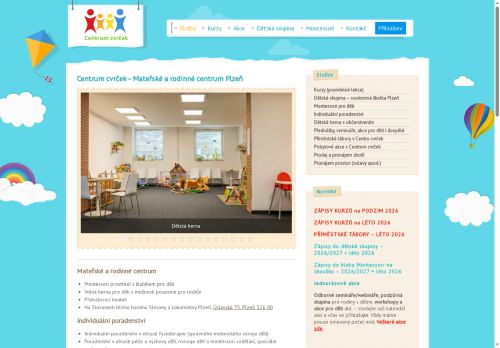 Zobrazit webové stránky Mateřské a rodinné centrum Cvrček a dětská skupina Cvrčkův klub