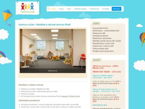 Mateřské a rodinné centrum Cvrček a dětská skupina Cvrčkův klub